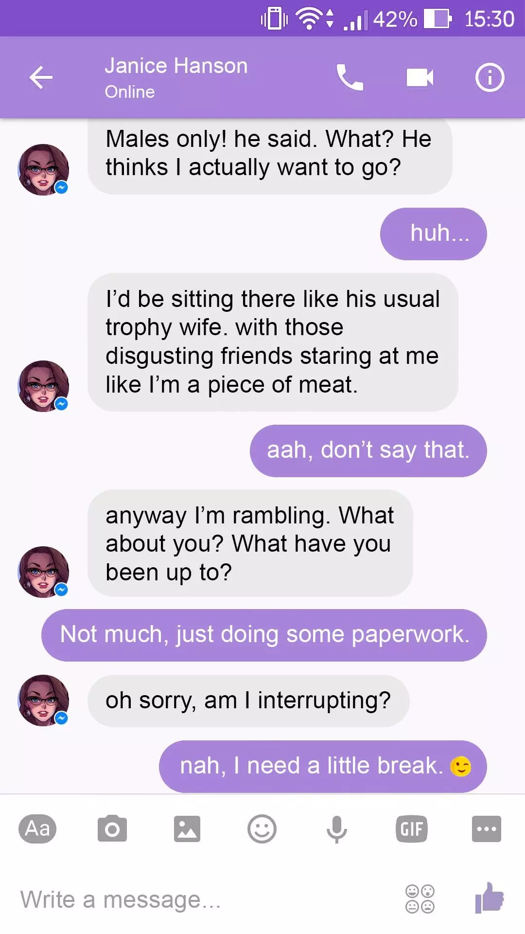 Chat With Janice Audio Porn Comic – page 2