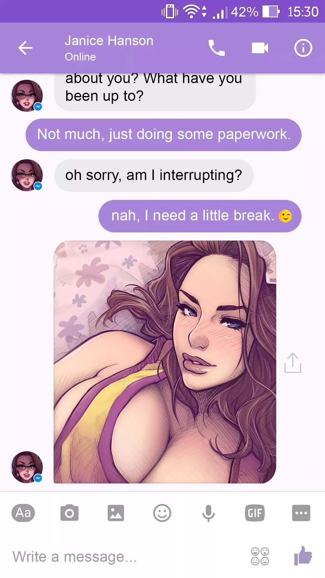 Chat With Janice Audio Porn Comic – page 3