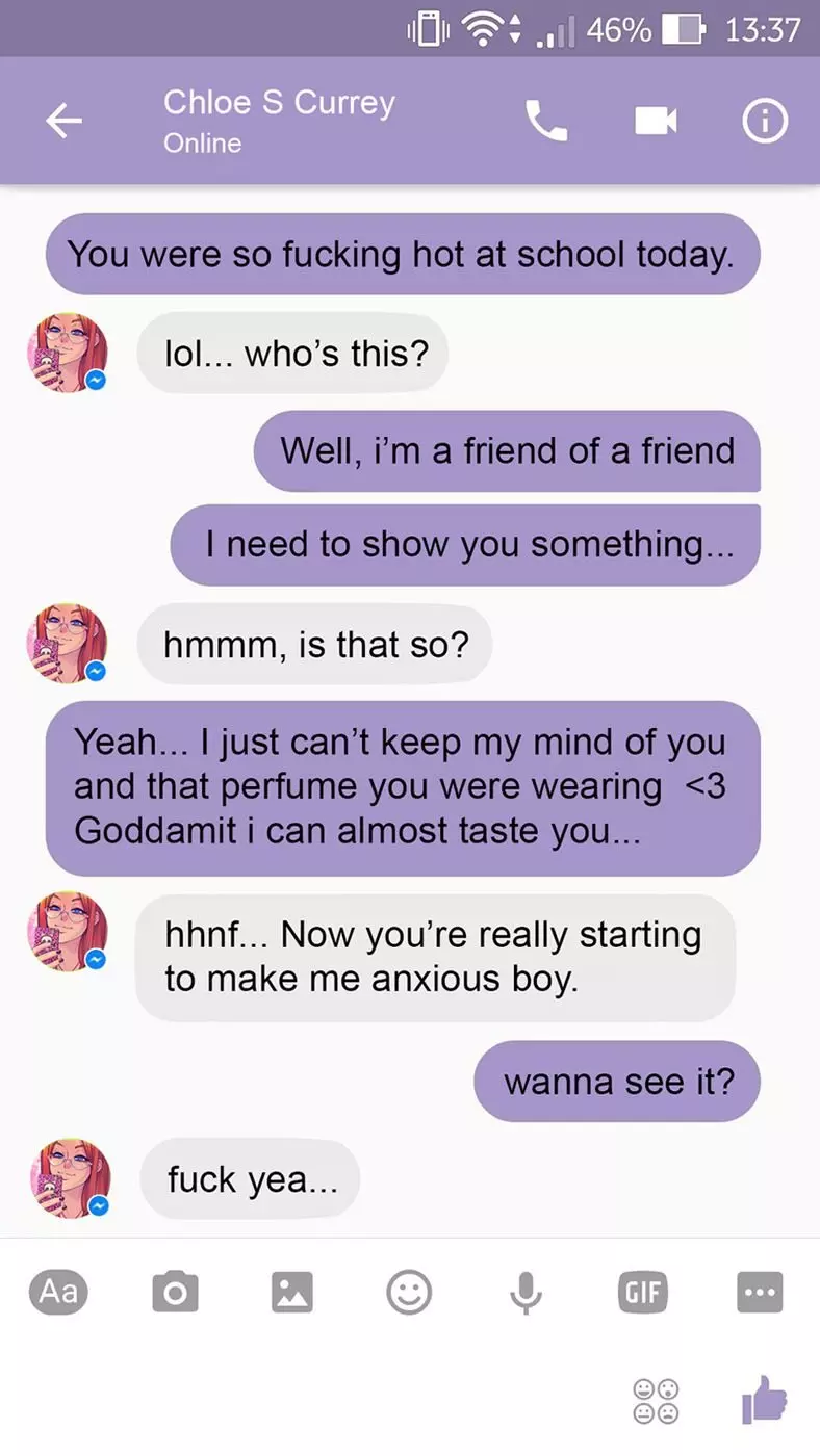 A Chat With Chloe Audio Porn Comic A Chat With Chloe - Text Message – page 2