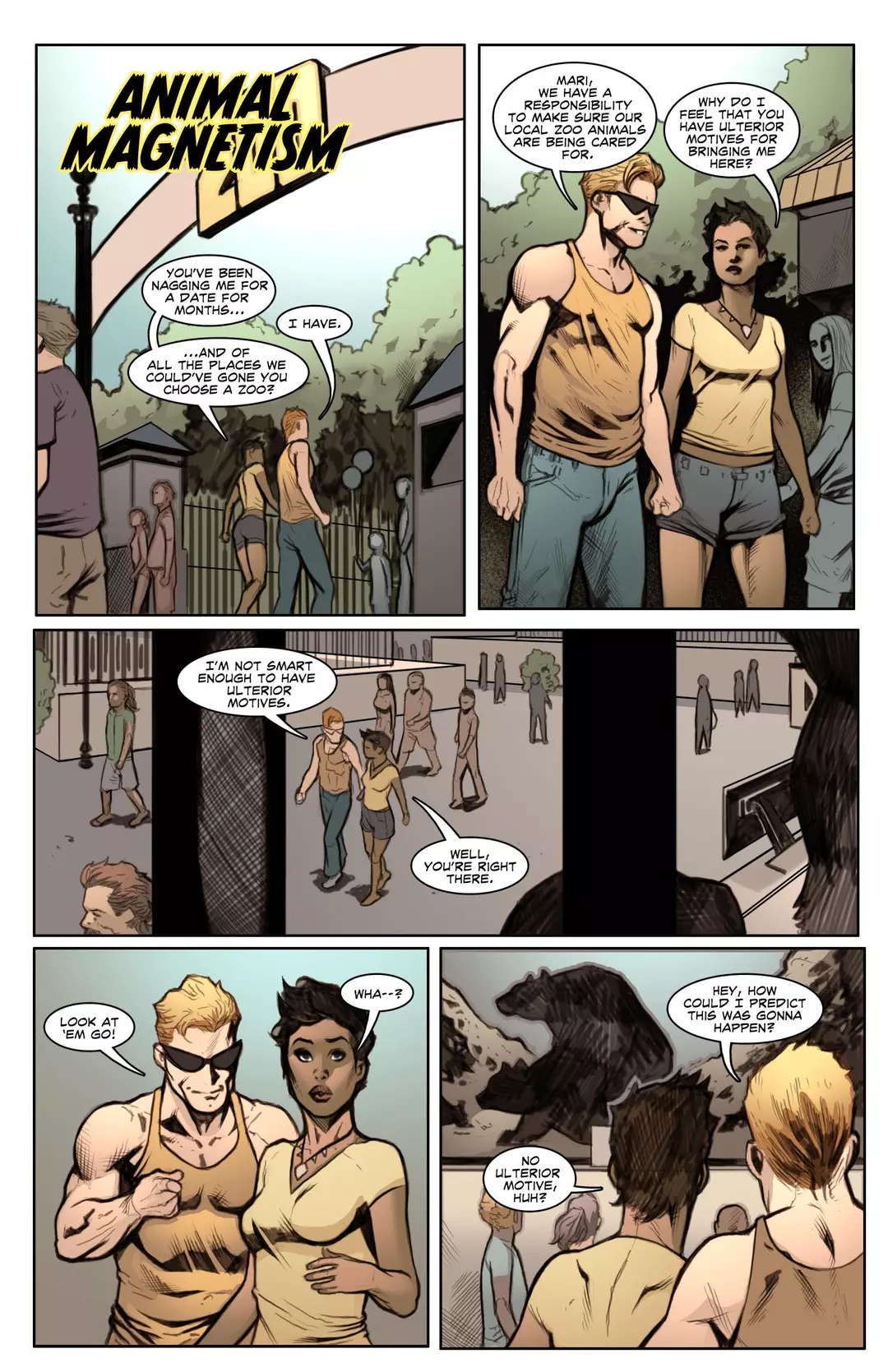 Dangerous Curves Animal Magnetism – page 1