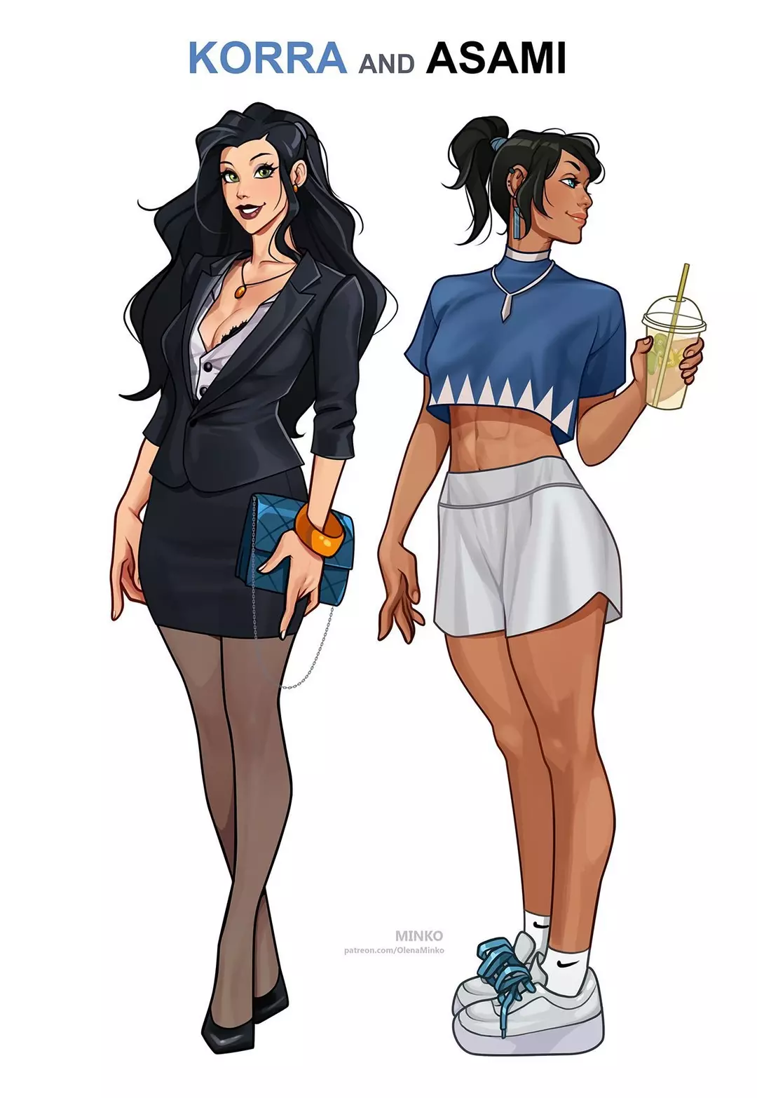 Korra and Asami: Office Story – page 1