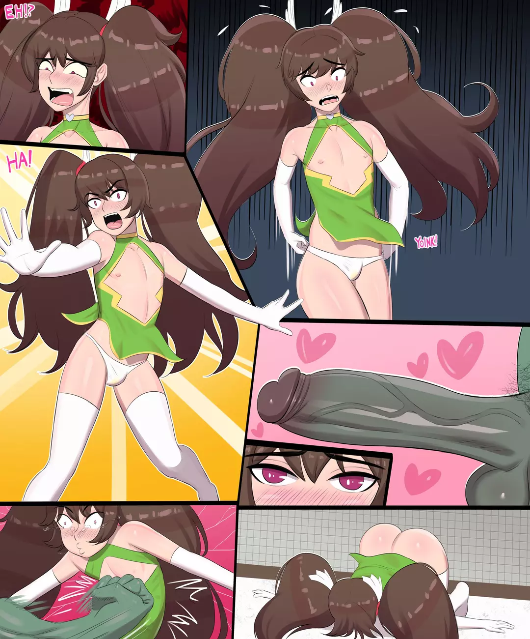 Shikanosuke Becomes a Girl… in the Men’s Bathroom – page 3