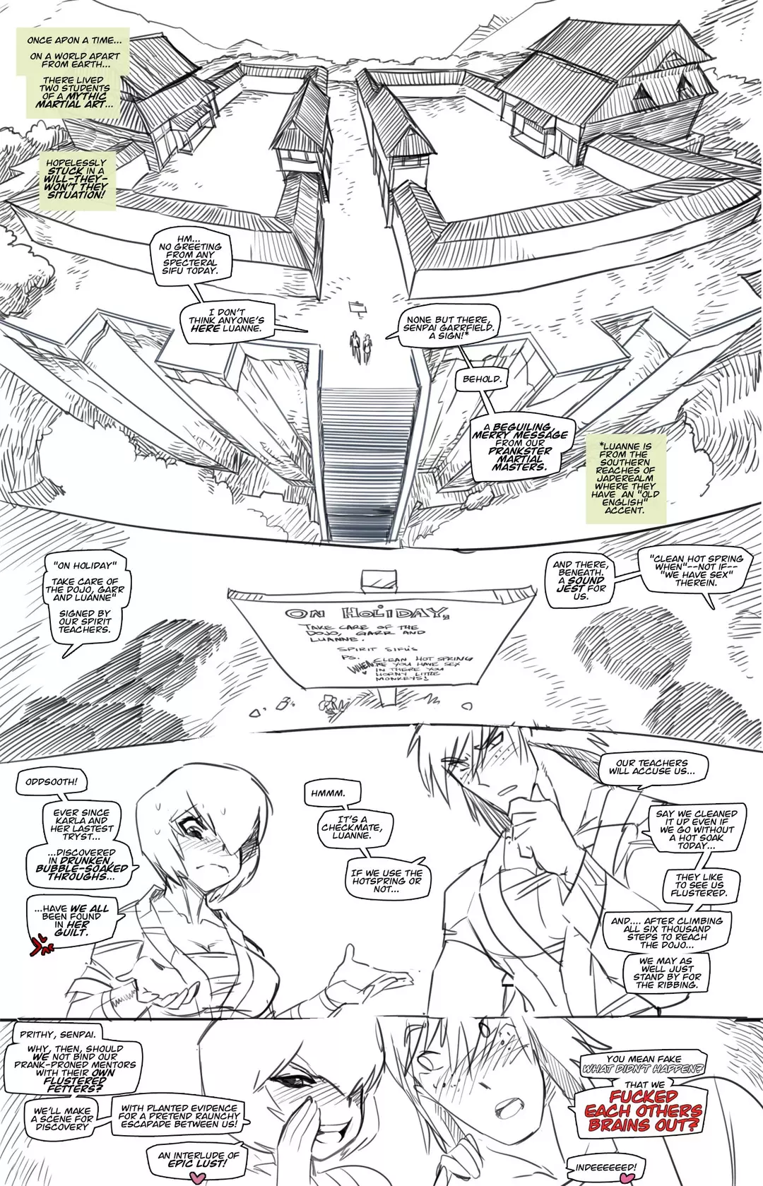 What Didn’t Happen “Fake Sex” Goof-Off – page 1