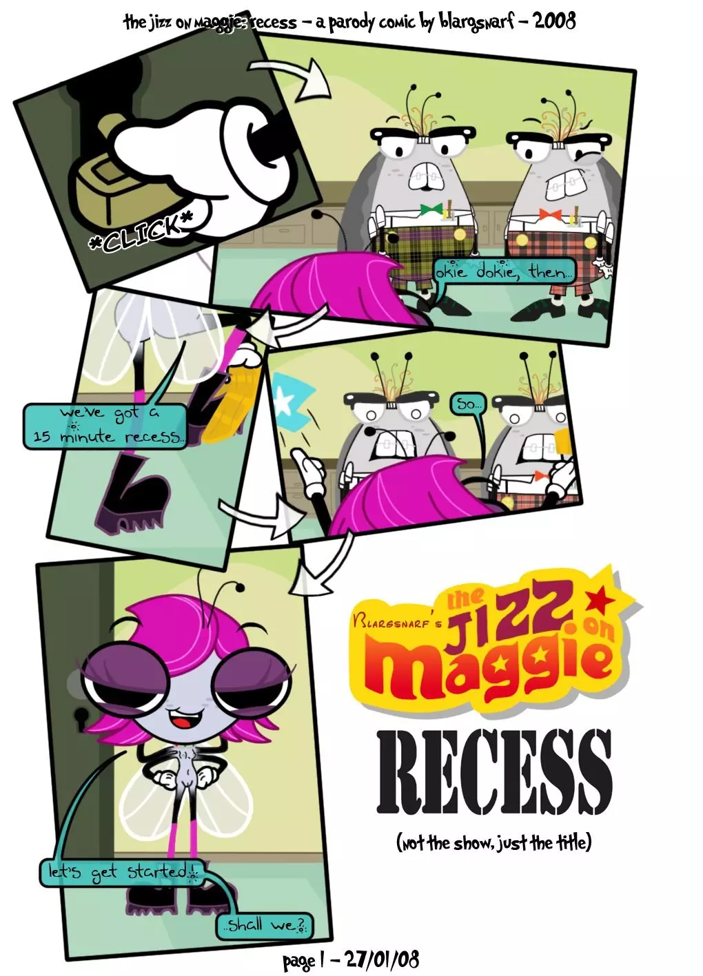 The Jizz on Maggie: Recess – page 1