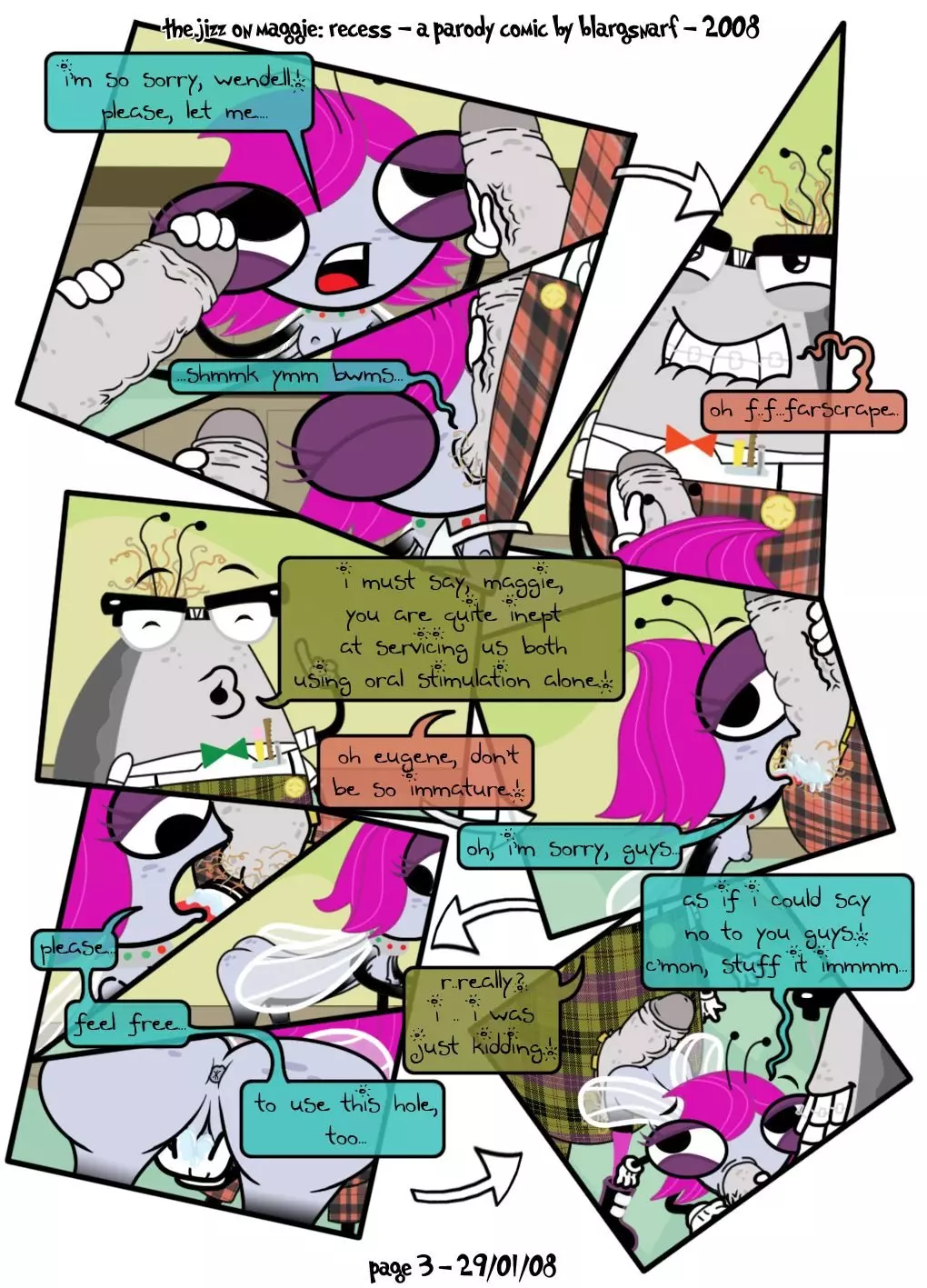 The Jizz on Maggie: Recess – page 3