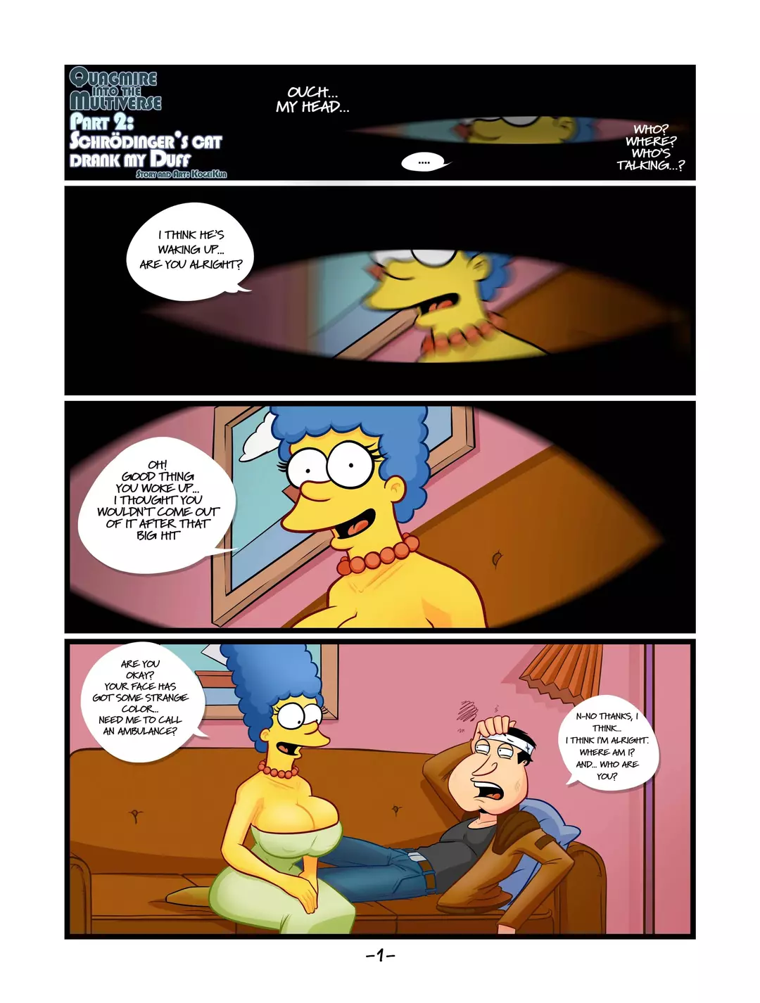 Quagmire – Into The Multiverse Audio Porn Comic Quagmire - Into The Multiverse - Chapter 2 (Family Guy, The Simpsons) – page 1