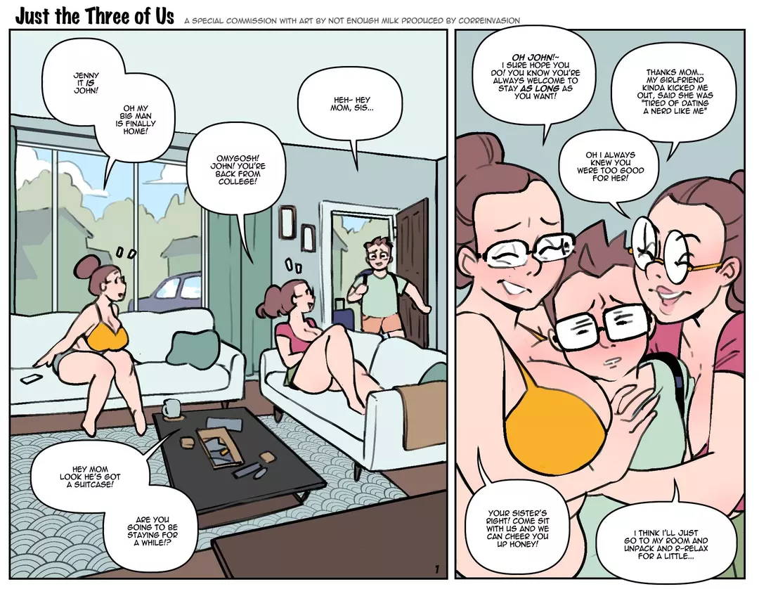 Just the three of us Audio Porn Comic – page 2