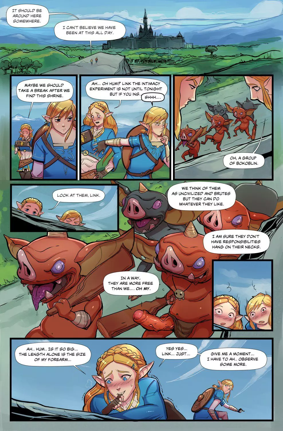 Breath of Bokoblin Cock Chapter 1 – page 2