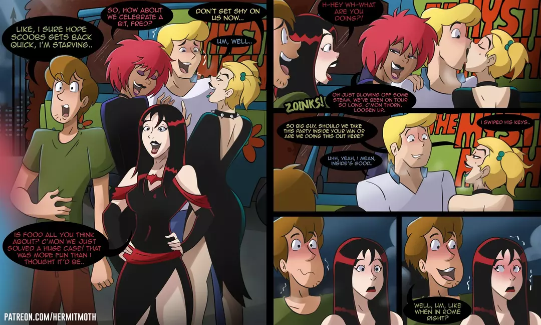 Shaggy and Fred party with the Hex girls – page 1