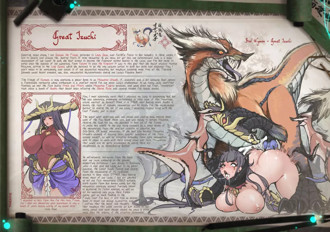 Hoarfrost Reach Exploration Diary Kamura Palico Hunting Diary - (Monster Hunter Rise) – page 1