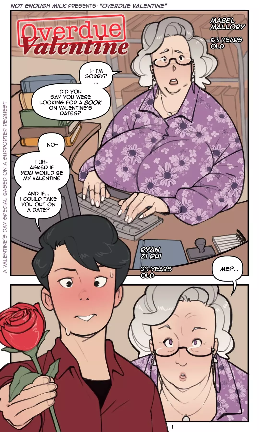 Overdue Valentine Audio Porn Comic – page 1