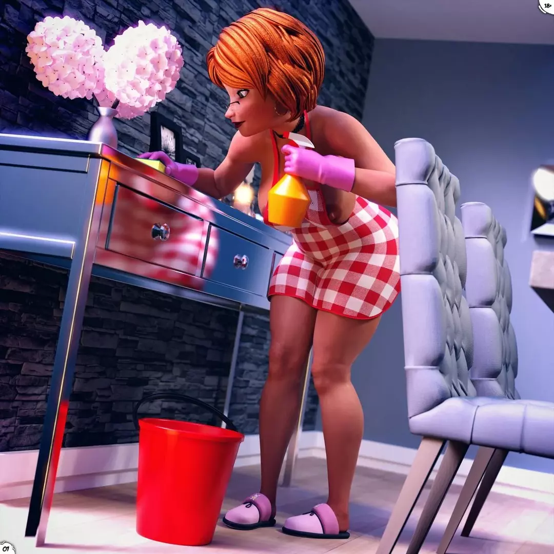 Cass Hamada Cass Busy With Housework – page 3
