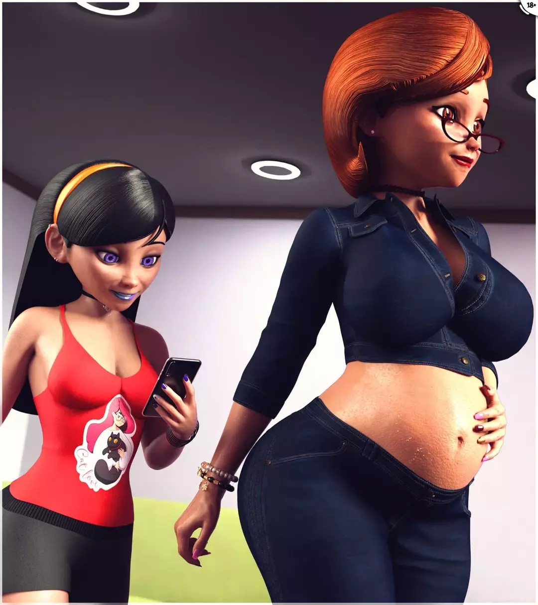 Helen And Cass Threesome Preg Helen with Violet And Cass – page 2