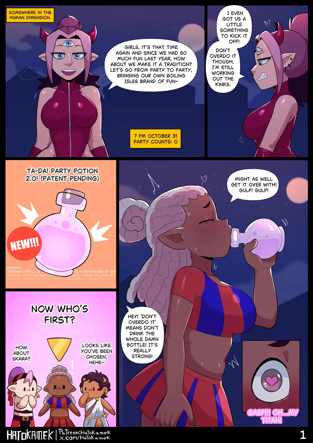 Girls at a Halloween Party 2 The Owl House – page 2