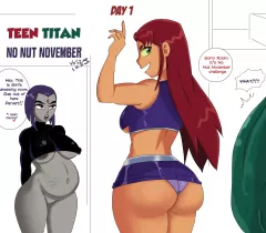 No Nut November (Teen Titans) [VN Simp] rule 34 porn comic cover