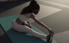 Lilah’s Yoga [Eclesi4stik] rule 34 porn comic cover