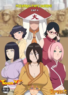 While Daddy Sleeps (Boruto) [Hades483 , Mbhen114] rule 34 porn comic cover