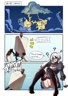 2B or not 2B (NieR:Automata) [TSFSingularity] rule 34 porn comic cover