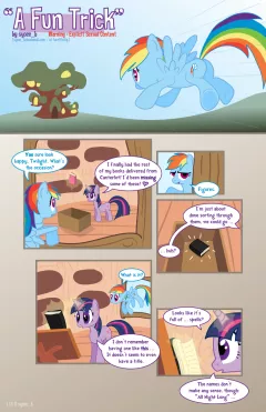 A Fun Trick (My Little Pony – Friendship Is Magic) [Syoee_B] rule 34 porn comic cover