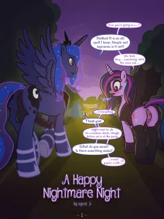 A Happy Nightmare Night (My Little Pony – Friendship Is Magic) [Syoee_B] rule 34 porn comic cover
