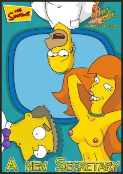 A New Secretary (The Simpsons) [Comics-Toons] rule 34 porn comic cover