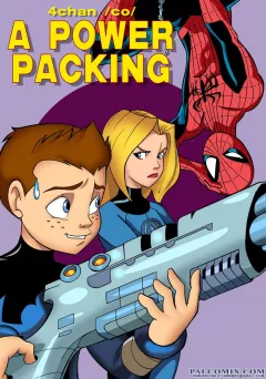 A Power Packing (Power Pack, Spider-Man) [Palcomix] rule 34 porn comic cover