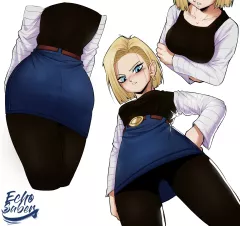 Android 18 Mini Comic (Dragon Ball Z) [TSFSingularity] rule 34 porn comic cover
