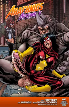 Arachnids Assemble (Spider-Man , The Avengers) [Tracy Scops] rule 34 porn comic cover