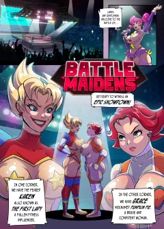 Battle Maidens Karen vs Grace [Crisisbeat] rule 34 porn comic cover