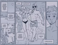Beach Relief [NotEnoughMilk] rule 34 porn comic cover