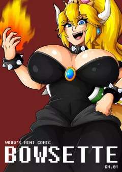 Bowsette (Mario Series) [WitchKing00] rule 34 porn comic cover