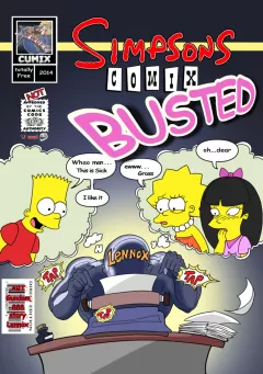 Busted (The Simpsons) [Gundam888] rule 34 porn comic cover