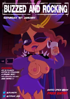 Buzzed and Rocking (DC Super Hero Girls) [PlanZ34] rule 34 porn comic cover