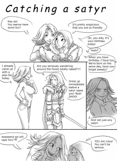 Catching a satyr (DOTA 2) [Zummeng | Viktria] rule 34 porn comic cover
