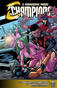 Champions (Spider-Man) [Tracy Scops] rule 34 porn comic cover