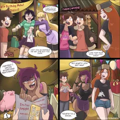 Dipper gets a slice of goth cake (Gravity Falls) [Hermit Moth] rule 34 porn comic cover
