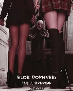 Elor Dophner – The Librarian [Casgra] rule 34 porn comic cover