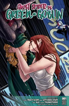 Ghost Spider VS. Green Goblin (Spider-Man) [Tracy Scops] rule 34 porn comic cover