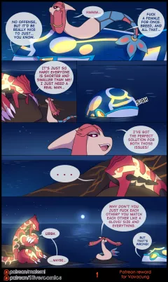 Groudon x Kyogre (Pokemon) [Matemi] rule 34 porn comic cover