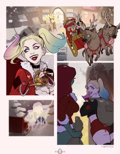 Harley &amp; Ivy’s Christmas Kiss (Batman) [Hornyx] rule 34 porn comic cover