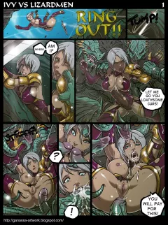 Ivy VS Lizardmen (Soulcalibur) [Ganassa] rule 34 porn comic cover