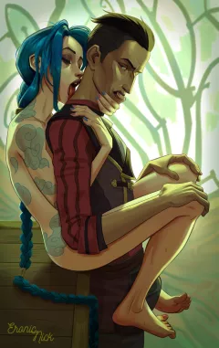 Jinx &amp; Silco (League of Legends) [Nick Eronic] rule 34 porn comic cover