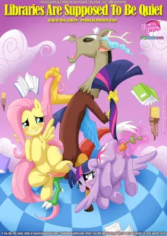 Libraries Are Supposed To Be Quiet (My Little Pony – Friendship Is Magic) [PalComix] rule 34 porn comic cover