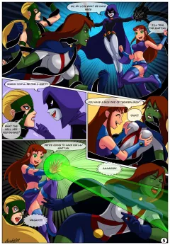 Low Class Heroines (Teen Titans) [Arabatos] rule 34 porn comic cover