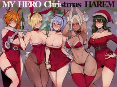 MY HERO Christmas HAREM (My Hero Academia) [Ratatatat74] rule 34 porn comic cover