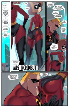 Mrs. Incredibutt (The Incredibles) [Fred Perry] rule 34 porn comic cover
