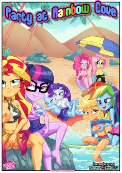 Party at Rainbow Cover (My Little Pony – Equestria Girls) [Palcomix] rule 34 porn comic cover