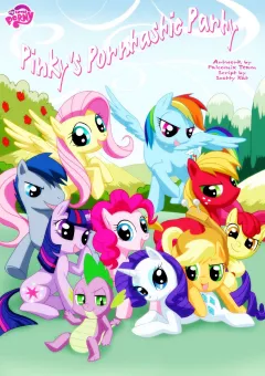 Pinky’s Porntastic Party (My Little Pony – Friendship Is Magic) [PalComix] rule 34 porn comic cover