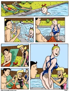 Poolside (Suske en Wiske) [Karmagik] rule 34 porn comic cover