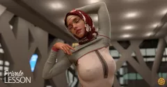 Private Lesson [Crispy Cheese] rule 34 porn comic cover